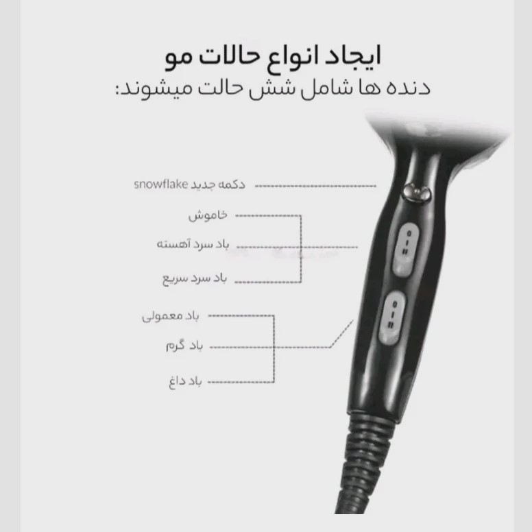 سشوار حرفه ای وی جی ار 413