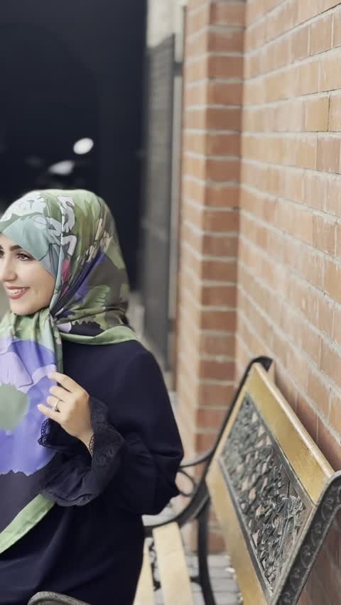 روسری ابریشم کجراه گلبهار