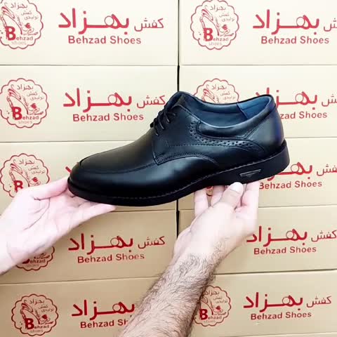کفش تمام چرم طبیعی گاوی مردانه سایز 40 تا 44 رنگ مشکی زیره پیو کفی طبی لژ سه سانتی رویه چرم طبیعی آستر چرم میشن 
