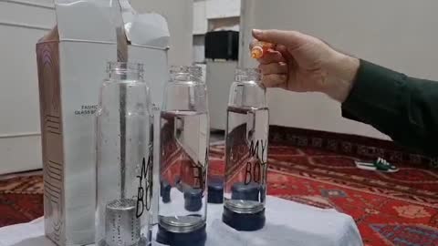 بطری آب همراه با فیلتر اضافی قلیایی 
