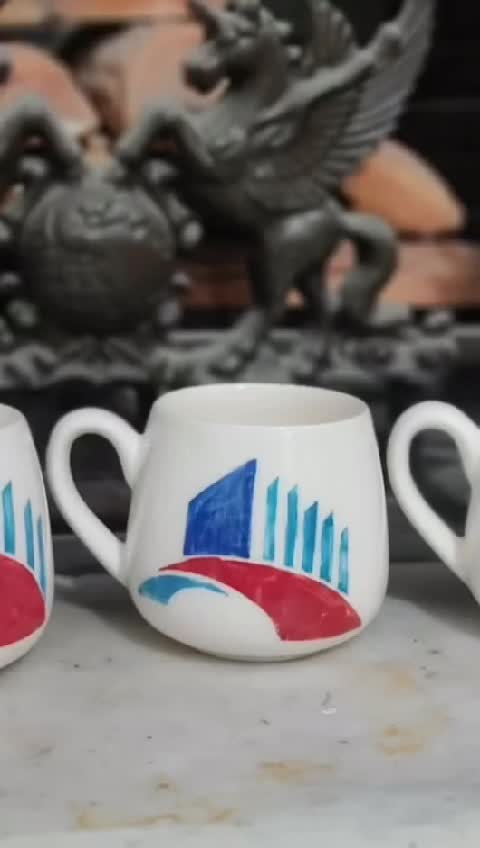ماگ برند شما عمده 30 تایی دست ساز سرامیکی (پس کرایه) 