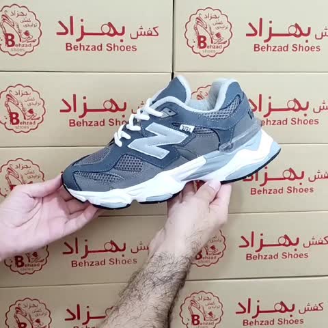کتونی نیو بالانس مردانه رنگ طوسی سایز 42 تا 45 زیره پیو لژ پنج سانتی آستر حوله ای کفی طبی کف دوخت رویه راشل و فابیلاک