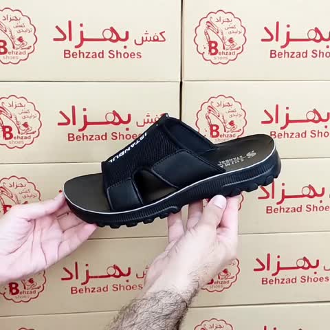 دمپایی تابستانی مردانه پسرانه رنگ مشکی سایز 40 تا 45 زیره پیو تزریق لژ سه و نیم سانتی رویه راشل و چرم صنعتی سبک و راحت 