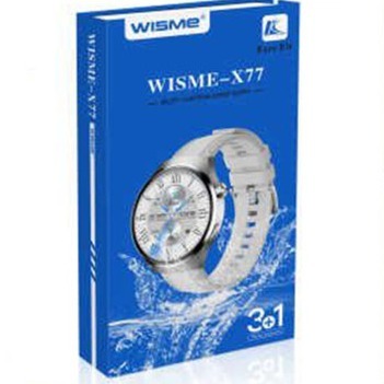 ساعت هوشمند ویسمی مدل WISME مدل x77 نمایشگر AMOLED دایره ایی