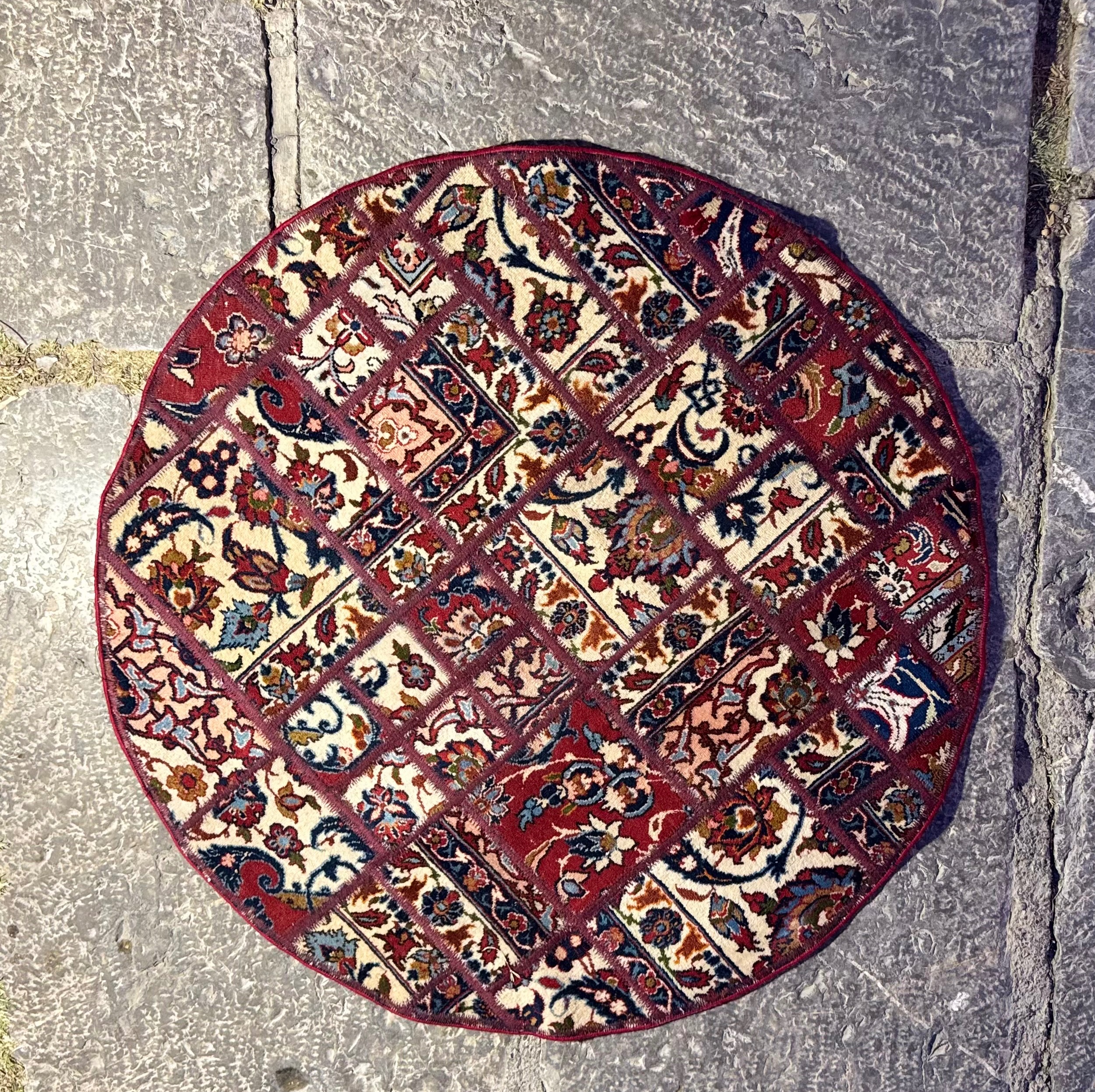 قالیچه چهل تکه دایره 1 متری