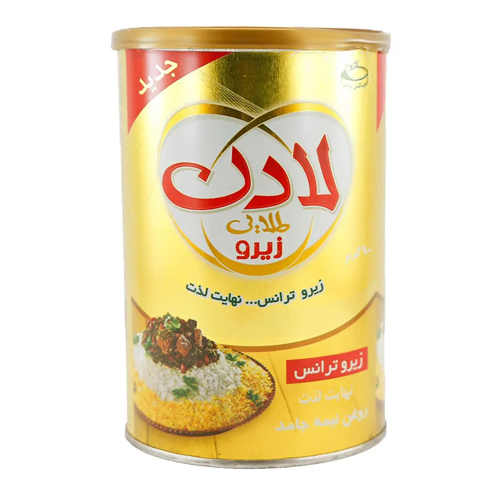 روغن نیمه جامد پخت و پز زیرو ترانس طلایی لادن - 900 گرم