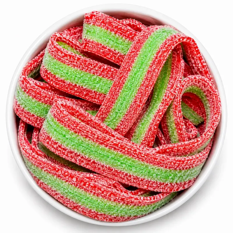 پاستیل نواری هندوانه ترش ( 100 گرم )