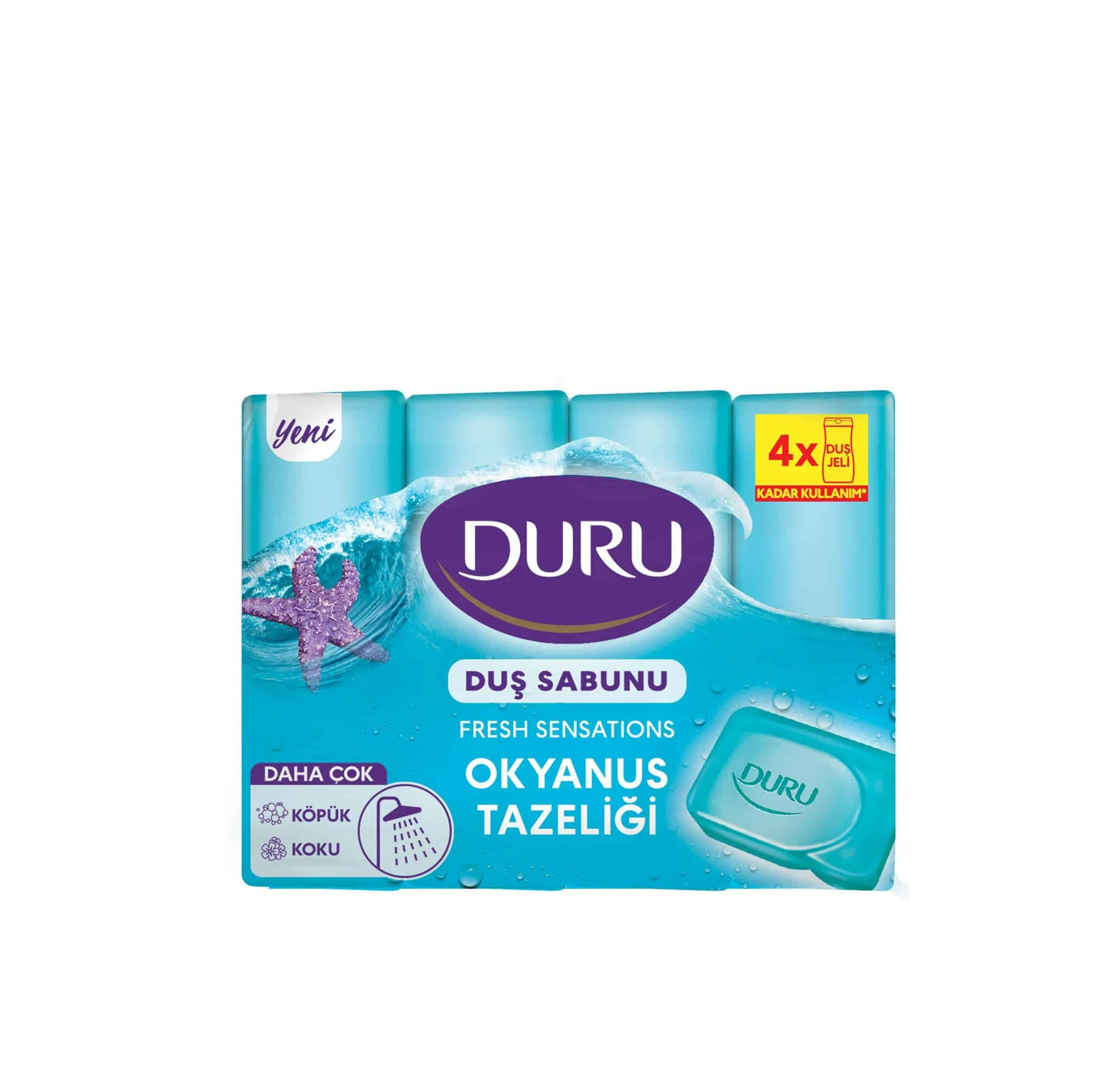 صابون حمام دورو Duru با رایحه اقیانوس بسته 4 عددی