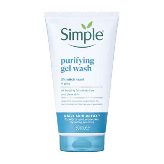 ژل شستشوی صورت سیمپل مدل Purifying پوست چرب و مختلط حجم 150 میل