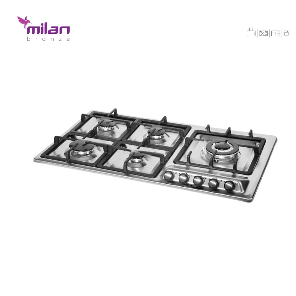 گاز پنج شعله استیل S10 میلان برنز (پس کرایه)