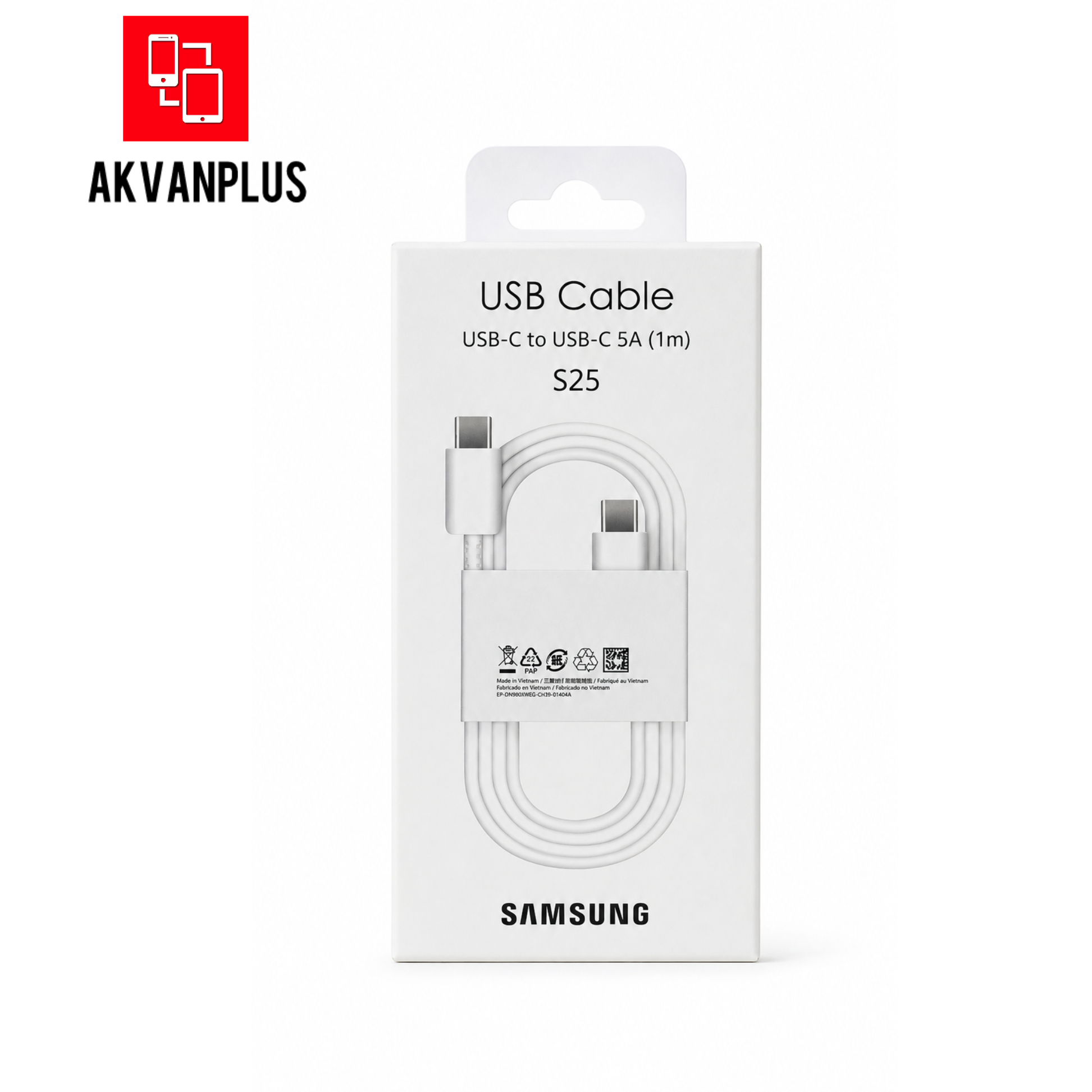 کابل شارژ دوسر تایپ-سی فست شارژ مارک سامسونگ Samsung type-c s25