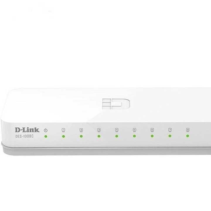 سوئیچ شبکه 8 پورت دی لینک مدل DES-1008C ا D-Link 8Port 10/100 Mbps Unmanaged Switch DES-1008C کد 1452
