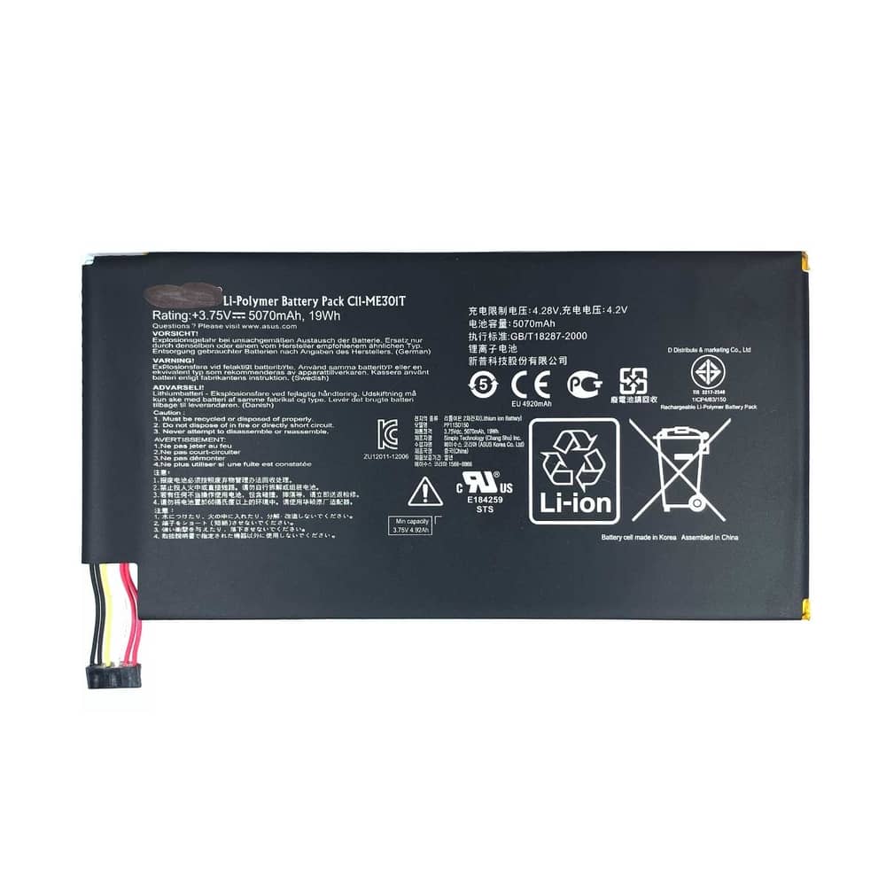 باتری اورجینال ایسوسK001 Asus Memo Pad Smart 10 مدل C11-ME301T