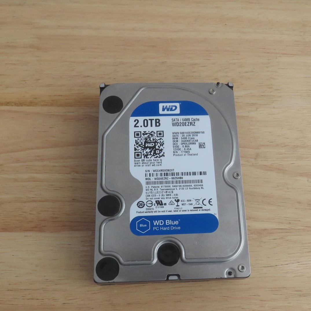 هارد 2000 گیگ وسترن ساتا آبی 3.5 اینچی دسکتاپی - Western Digital (WD) Blue 2TB