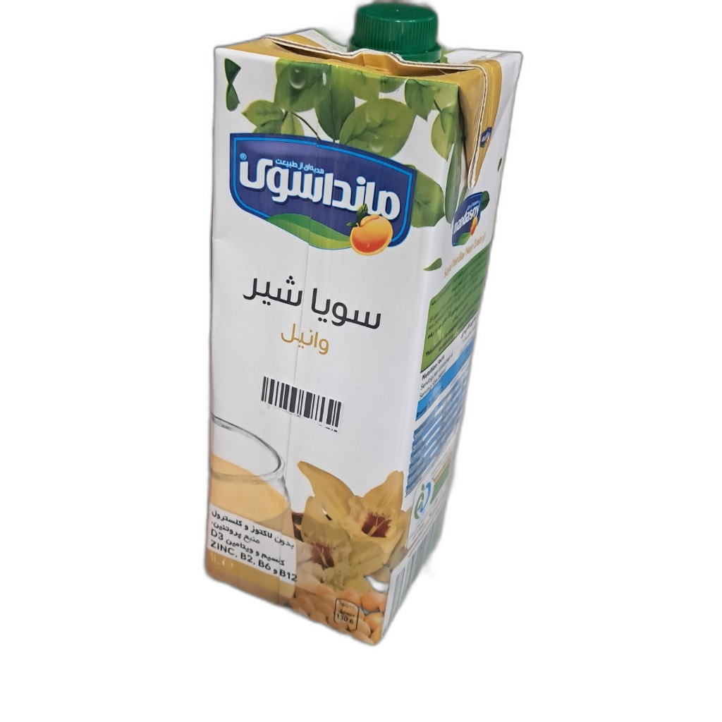 شیر سویا مانداسوی با طعم وانیل