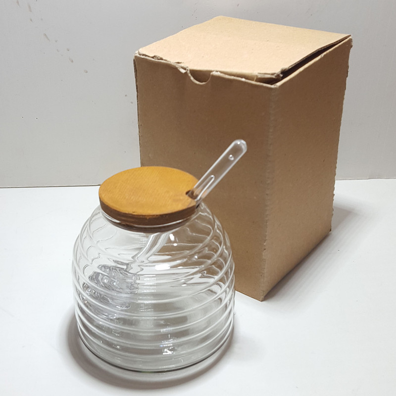 ظرف عسل درب چوبی