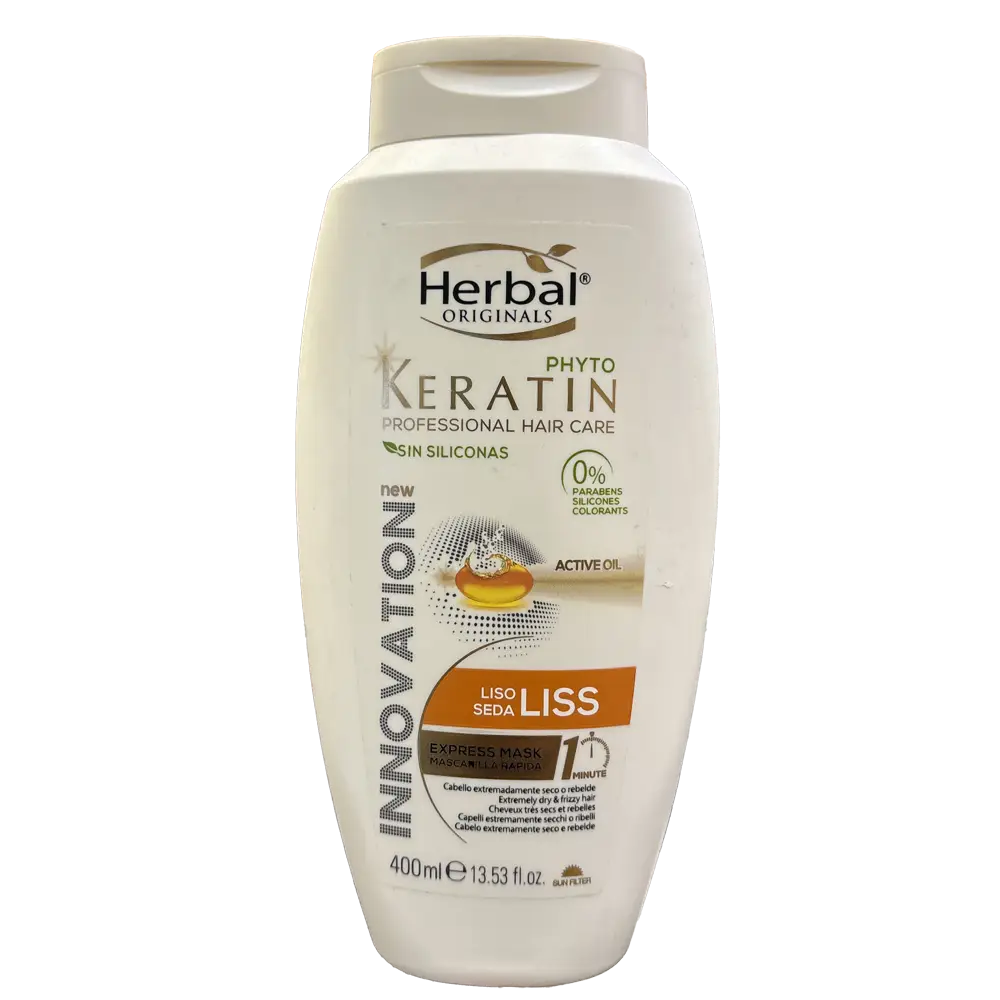 ماسک مو فوری صاف کننده هربال سری Phyto Keratin مدل Liss حجم 400 میلی لیتر