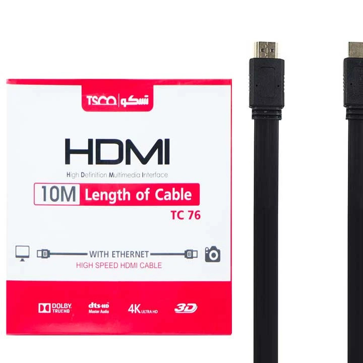 کابل HDMI تسکو TC 76 طول 10 متر