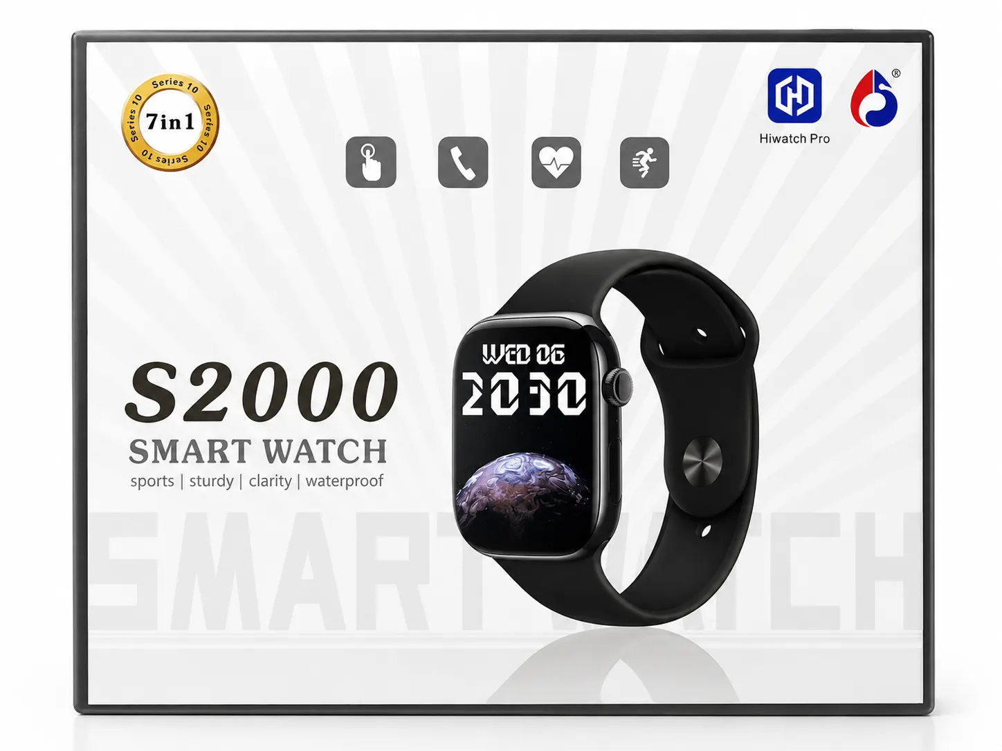ساعت هوشمند S2000 Smart Watch Series 10 با قابلیت مکالمه و نمایشگر لمسی