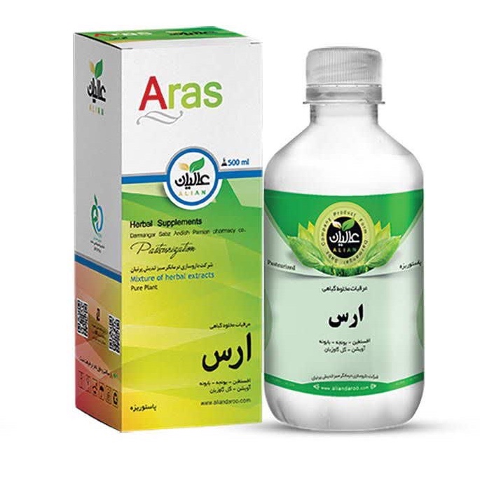 عرقیات مخلوط گیاهی ارس عالیان(اشتها آور)-6عددی