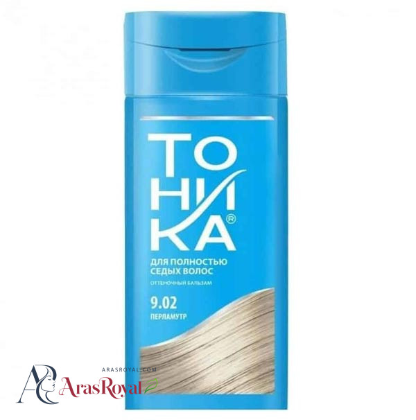 شامپو رنگ تونیکا Tohnika رنگ نقره ای شماره 9.02 حجم 150 میل
