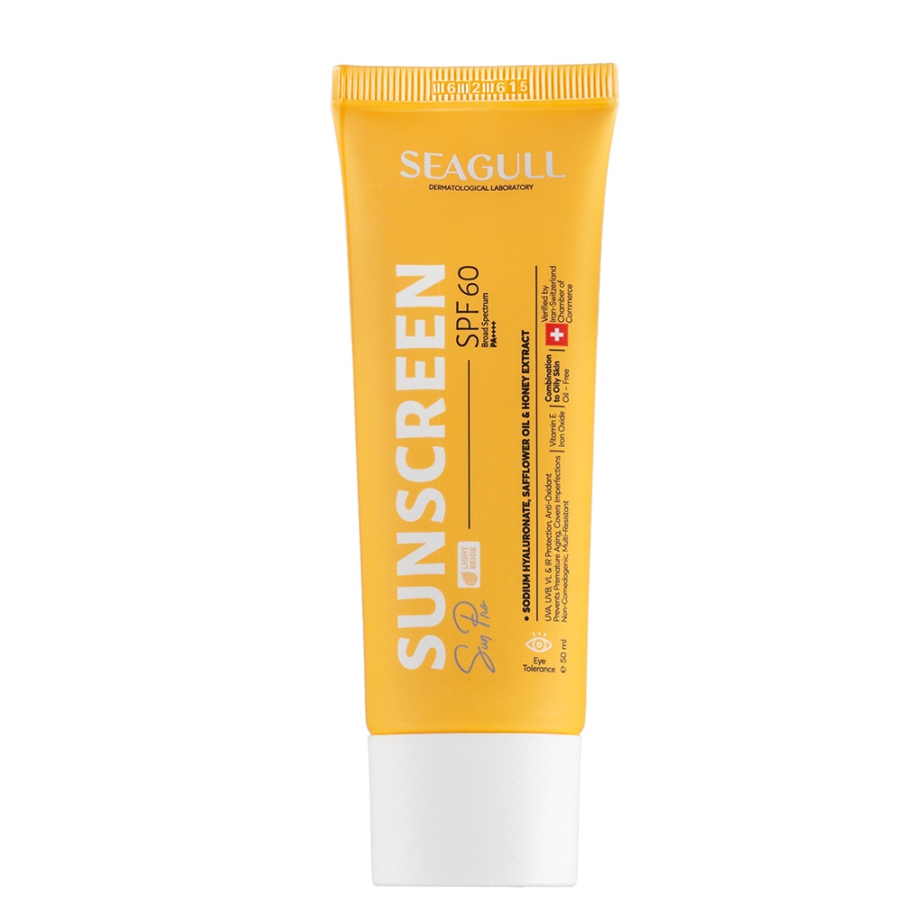کرم ضد آفتاب رنگی سی گل با SPF60 مناسب پوست معمولی تا چرب حجم 50 میلی لیتر