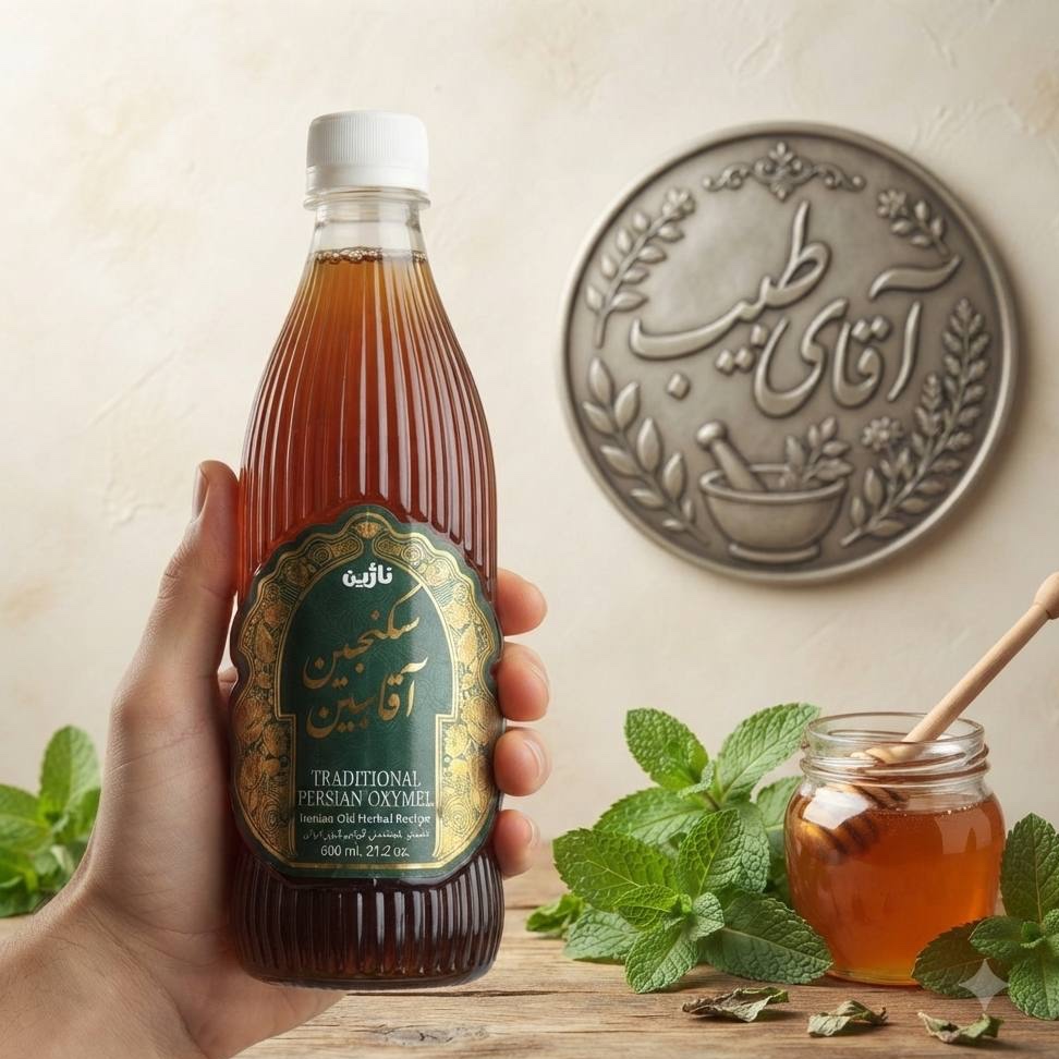 سرکه انگبین نعناع عسلی ناژین 600 گرمی