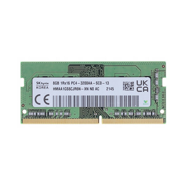 رم لپ تاپ DDR4 تک کاناله 3200 مگاهرتز CL22 اس کی هاینیکس مدل PC4-3200AA ظرفیت 8 گیگابایت