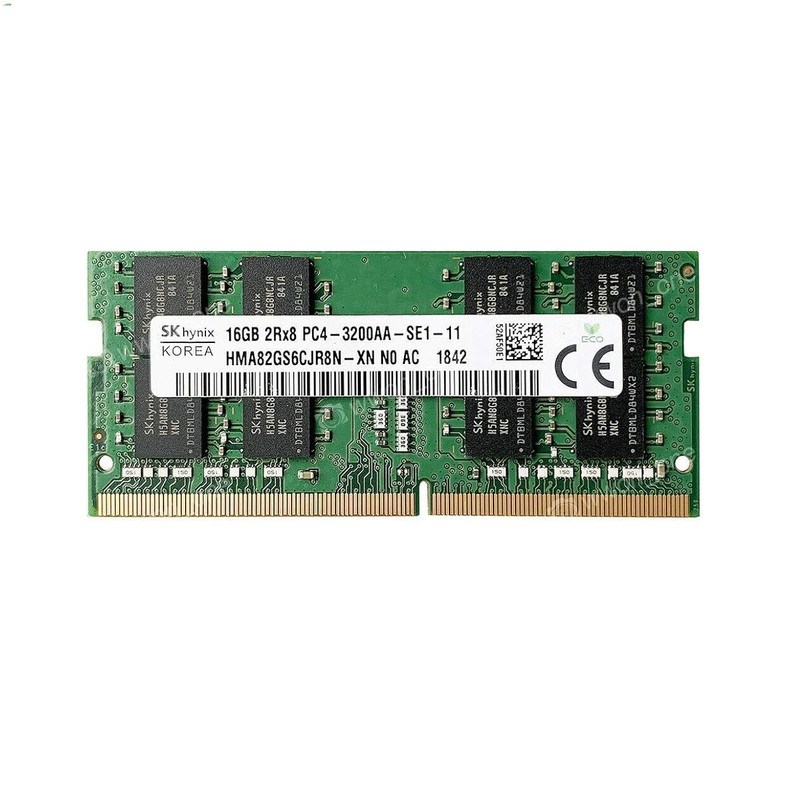 رم لپتاپ 16 گیگابایت DDR4 فرکانس 3200 مگاهرتز اس کی هاینیکس مدل PC4-25600 SO-DIMM تک کاناله