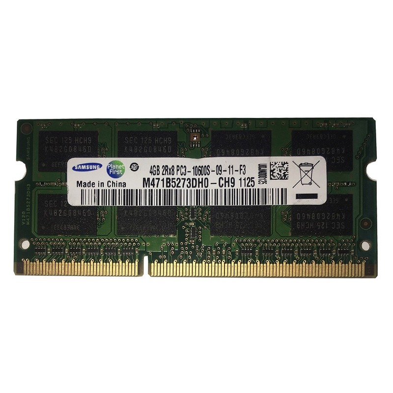 رم لپتاپ 4 گیگابایت DDR3 سامسونگ مدل 10600s فرکانس 1333 مگاهرتز تک کاناله