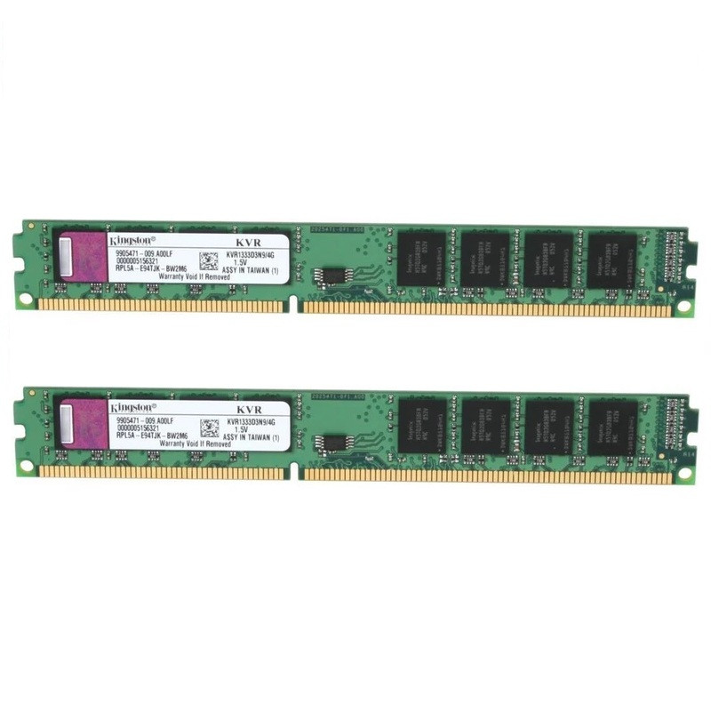 رم دسکتاپ DDR3 تک کاناله 1333 مگاهرتز CL9 کینگستون مدل KVR1333D3N94G ظرفیت 4 گیگابایت مجموعه 2 عددی