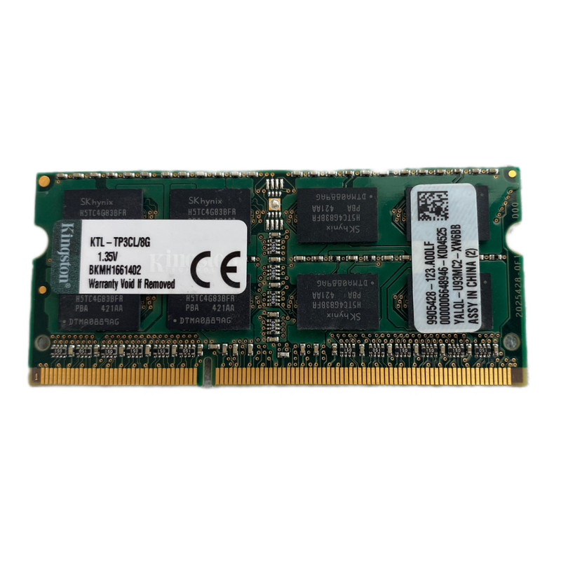 رم لپتاپ کینگستون مدل 12800s DDR3L ظرفیت 8 گیگابایت فرکانس 1600 مگاهرتز پیکربندی دوکاناله SO-DIMM
