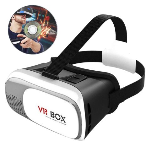 هدست واقعیت مجازی وی آر باکس مدل VR Box 2 به همراه پکیج محتوایی واقعیت مجازی