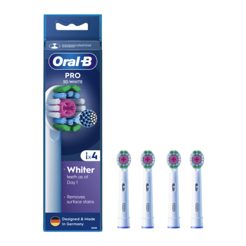 سری یدک مسواک برقی اورال بی 3D WHITE (4عددی)آلمانی (سفارش اروپا)
