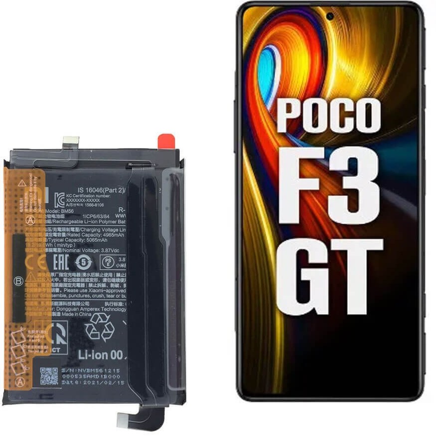باتری شیائومی پوکو اف 3 جی تی BATTERY XIAOMI POCO F3 GT BM56
