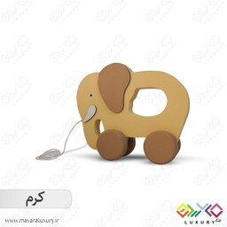 اسباب بازی چوبی ماوراء لاکچری مدل فیل ماشینی MKids48