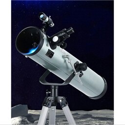 تلسکوپ بازتابی 525X برابر فلزی به همراه سه پایه بلند و یکسو کننده