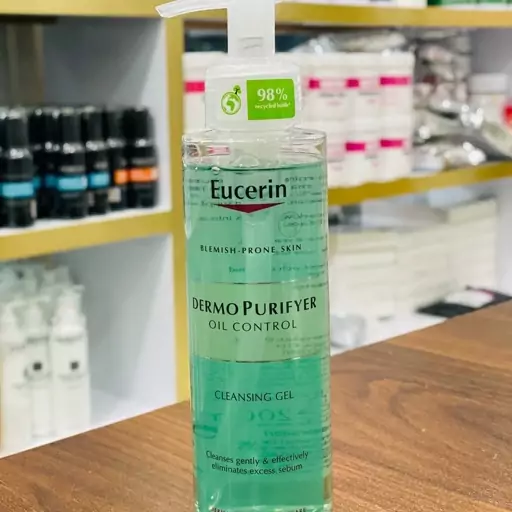 ژل شستشوی اوسرین EUCERIN مدل درما پوریفایر DERMO PURIFYER حجم 200 میل پوست چرب و جوش دار