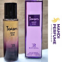 عطر ادکلن روونا نایت رز Rovena night rose حجم 30 میل لانکوم میدنایت رز