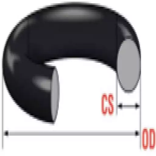 اورینگ هوزیگ فیلتر ، جنس NBR، قطر خارجی 92 میلیمتر و ضخامت 3.5 میلیمتر
