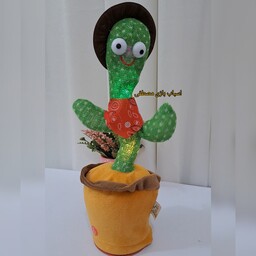 کاکتوس سخنگو برند اصلی WILD CACTUS لباسدار شارژی دارای تقلید صدا 