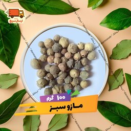 مازو سبز با بسته 100 گرمی و بهترین کیفیت 