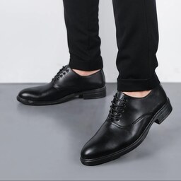 کفش مجلسی مردانه مدل بندی ساده رنگ مشکی