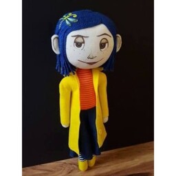 عروسک نمدی کورالین طرح چهره coraline