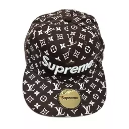 کلاه کپ قهوه ای سفید سوپریم supreme