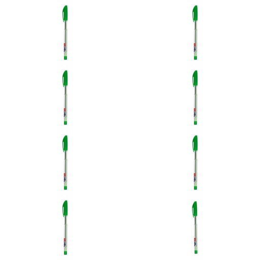 خودکار کیان با نوک هفت میلی متری مدل روان سبز کمرنگ مجموعه8عددی