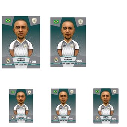 کیمدی برچسب فوتبالی کیمدی روبرتو کارلوس سری پریمیوم توپ طلا - 2024(طرح کیمدی)مجموعه 5عددی