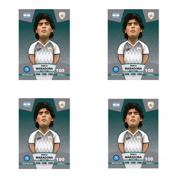 کیمدی برچسب فوتبالی کیمدی دیگو مارادونا سری پریمیوم توپ طلا - 2024(طرح کیمدی)مجموعه 4عددی