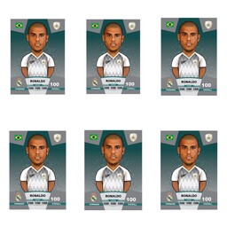 کیمدی برچسب فوتبالی کیمدی رونالدو لیما سری پریمیوم توپ طلا - 2024(طرح کیمدی)مجموعه 6عددی