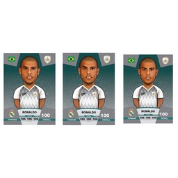 کیمدی برچسب فوتبالی کیمدی رونالدو لیما سری پریمیوم توپ طلا - 2024(طرح کیمدی)مجموعه 3 عددی